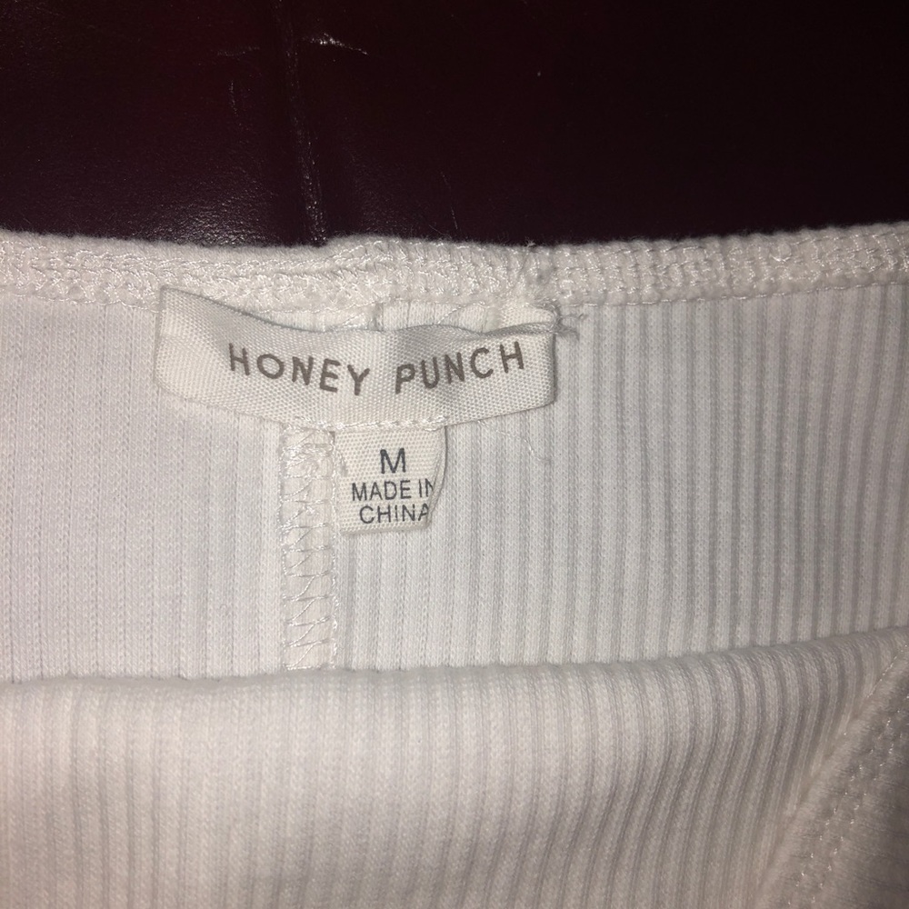 Honey punch white tube top